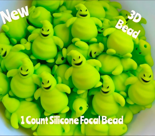 New 3D Oggie Boogie Man Focal Beads 1 Count DIY Bead Supplies