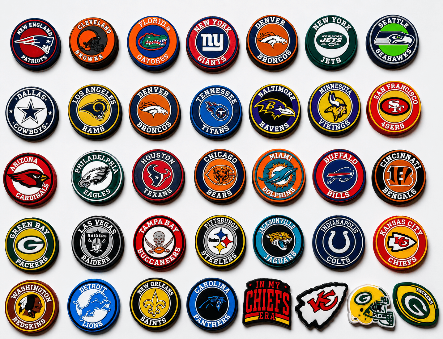 1 Count Football Focal Beads Teams Sports Team Beads