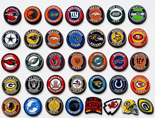 1 Count Football Focal Beads Teams Sports Team Beads