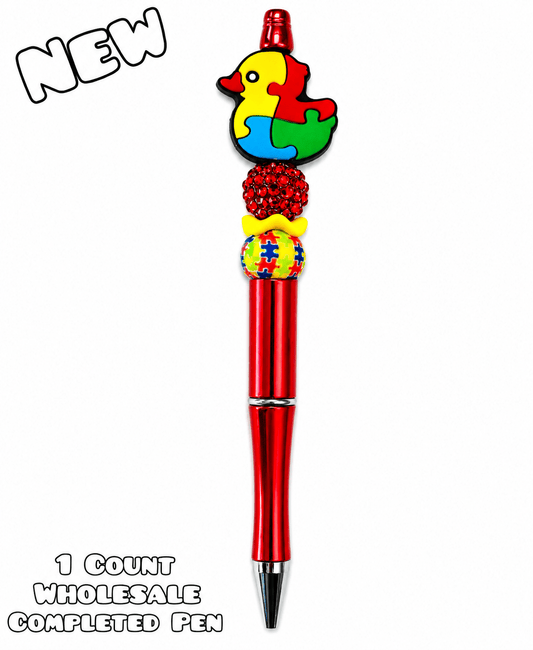 Wholesale Beadable Pens 1 Count Completed Pen Autism Duck
