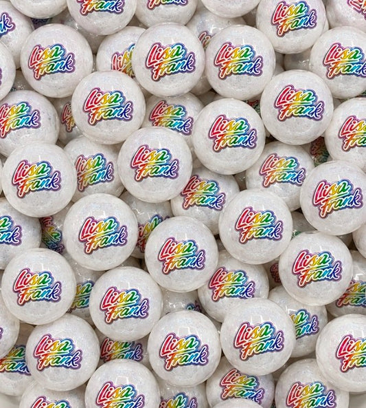 New 1 Count Shop Exclusive DIY Silicone Beads 15mm printed Shiny Glossy Beads