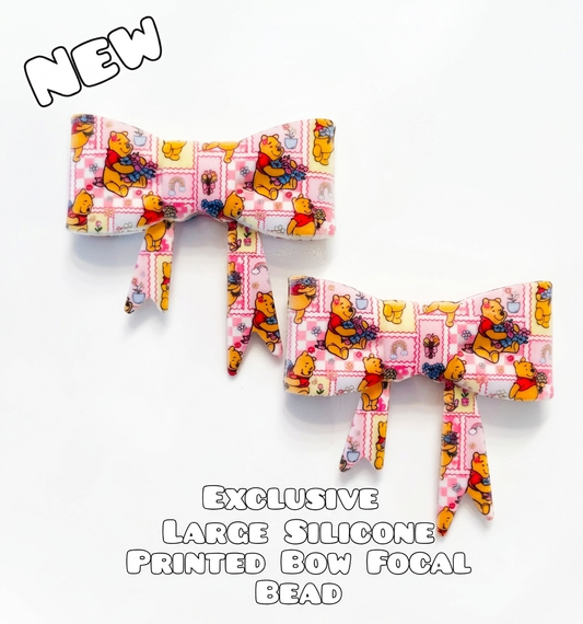 1 Count New Release Silicone Focal Bead Bow Exclusive