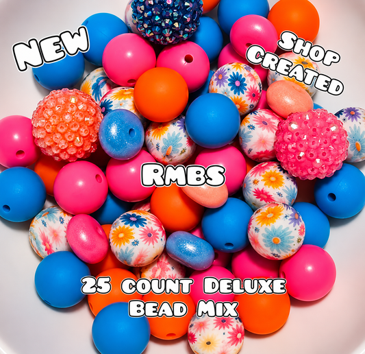 New Deluxe SILICONE Bead Mix 25 count. Shop Made