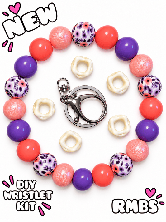 New 1 Count DIY Deluxe Beadable Wristlet Kit Fall