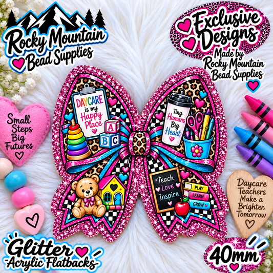 Shop Exclusive 1 Count Custom Exclusive Glitter Acrylic Flatback 40mm