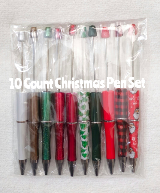 Clearance Over Stock Mixed DIY Beadable Pen Blanks Christmas