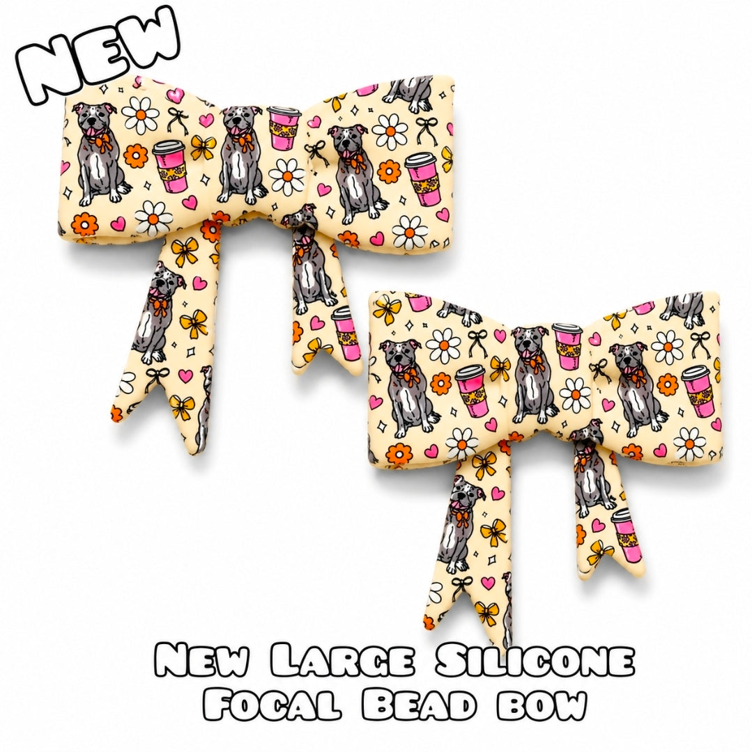 1 Count New Release Silicone Focal Bead Bow
