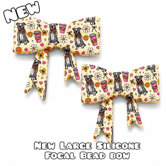 1 Count New Release Silicone Focal Bead Bow