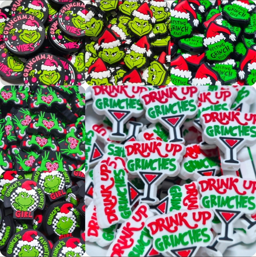 DIY Focal Bead 1 Count Craft Supplies Christmas Character Mr Mean One Grinch Beads