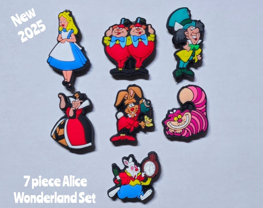 New 7 piece Alice Wonderland Set Focal