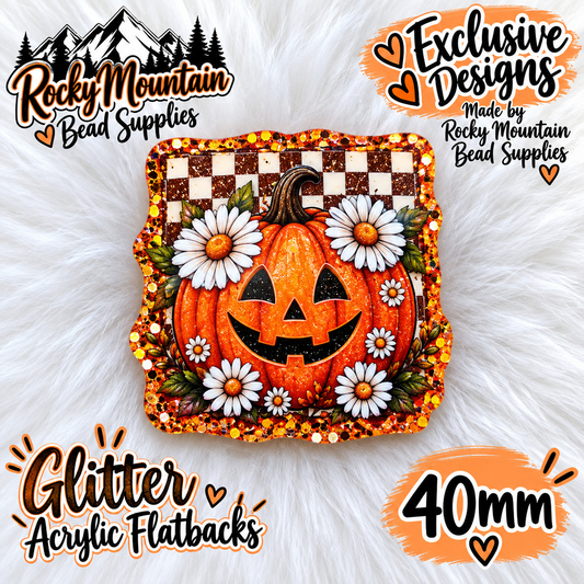 Shop Exclusive 1 Count Custom Exclusive Glitter Acrylic Flatback 40mm