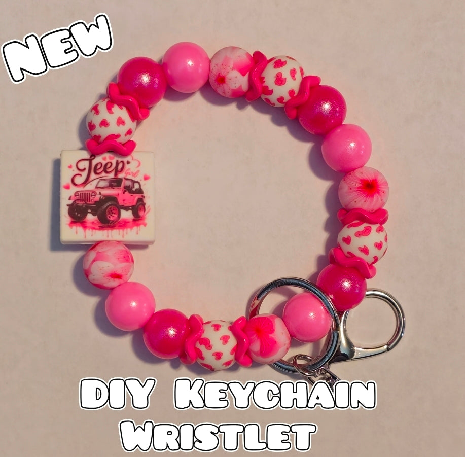 New 1 Count DIY Deluxe Beadable Wristlet Kit