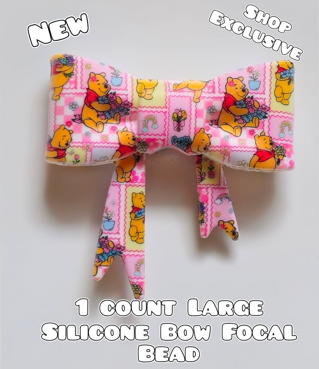 New Shop Exclusive 1 Count Large Silicone Bow Pooh