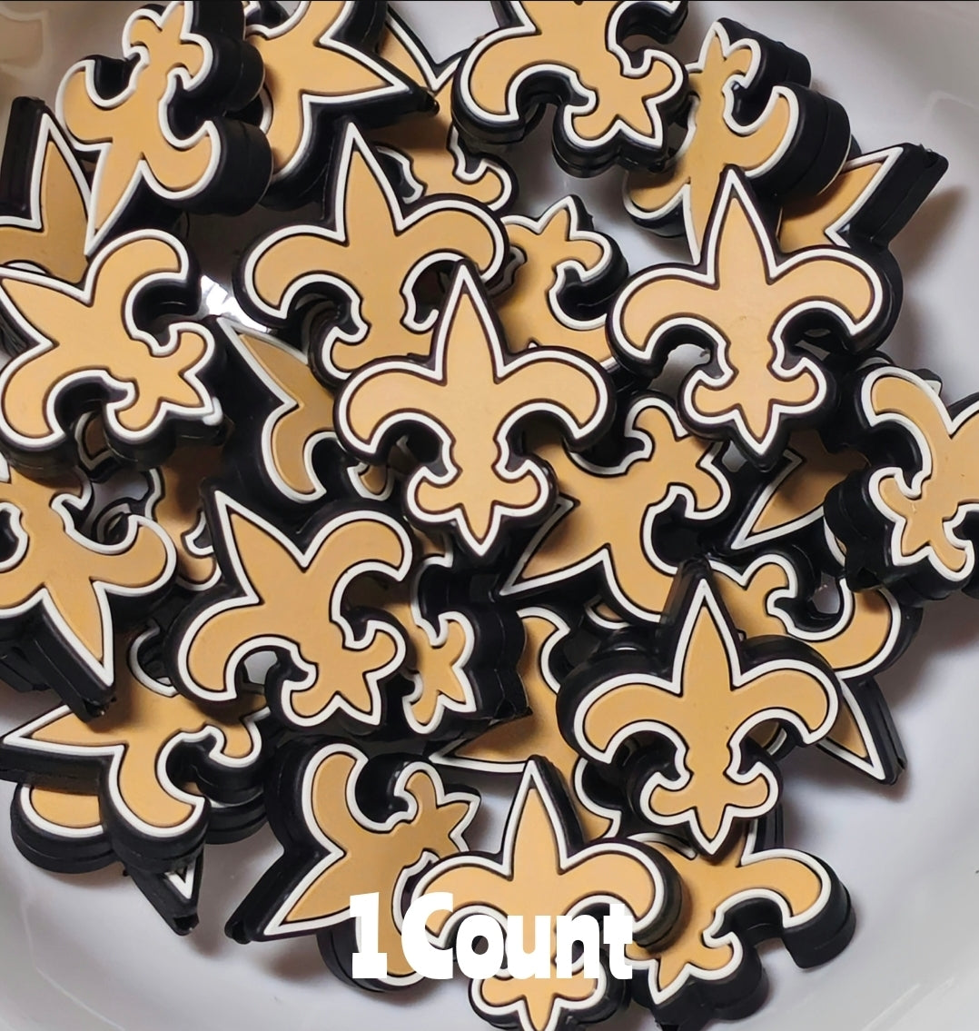 NEW DIY Focal Bead 1 Count Craft Supplies Football Saints