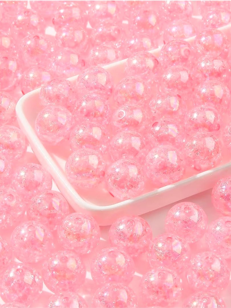 10 count 16MM Acrylic Crackle Sparkle Beads