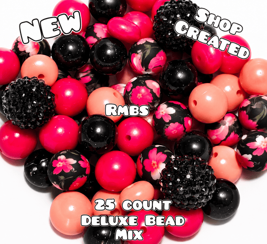 New Deluxe SILICONE Bead Mix 25 count. Shop Made