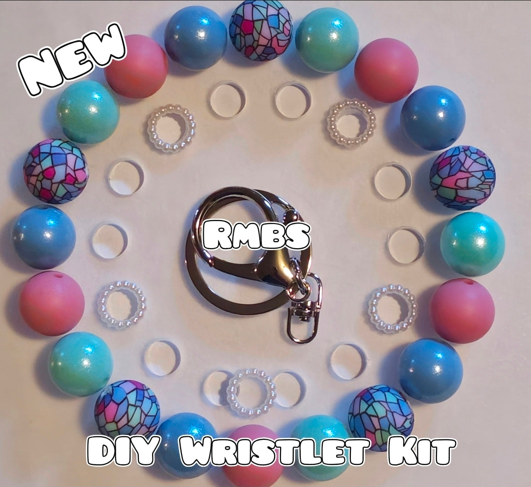 New 1 Count DIY Deluxe Beadable Wristlet Kit