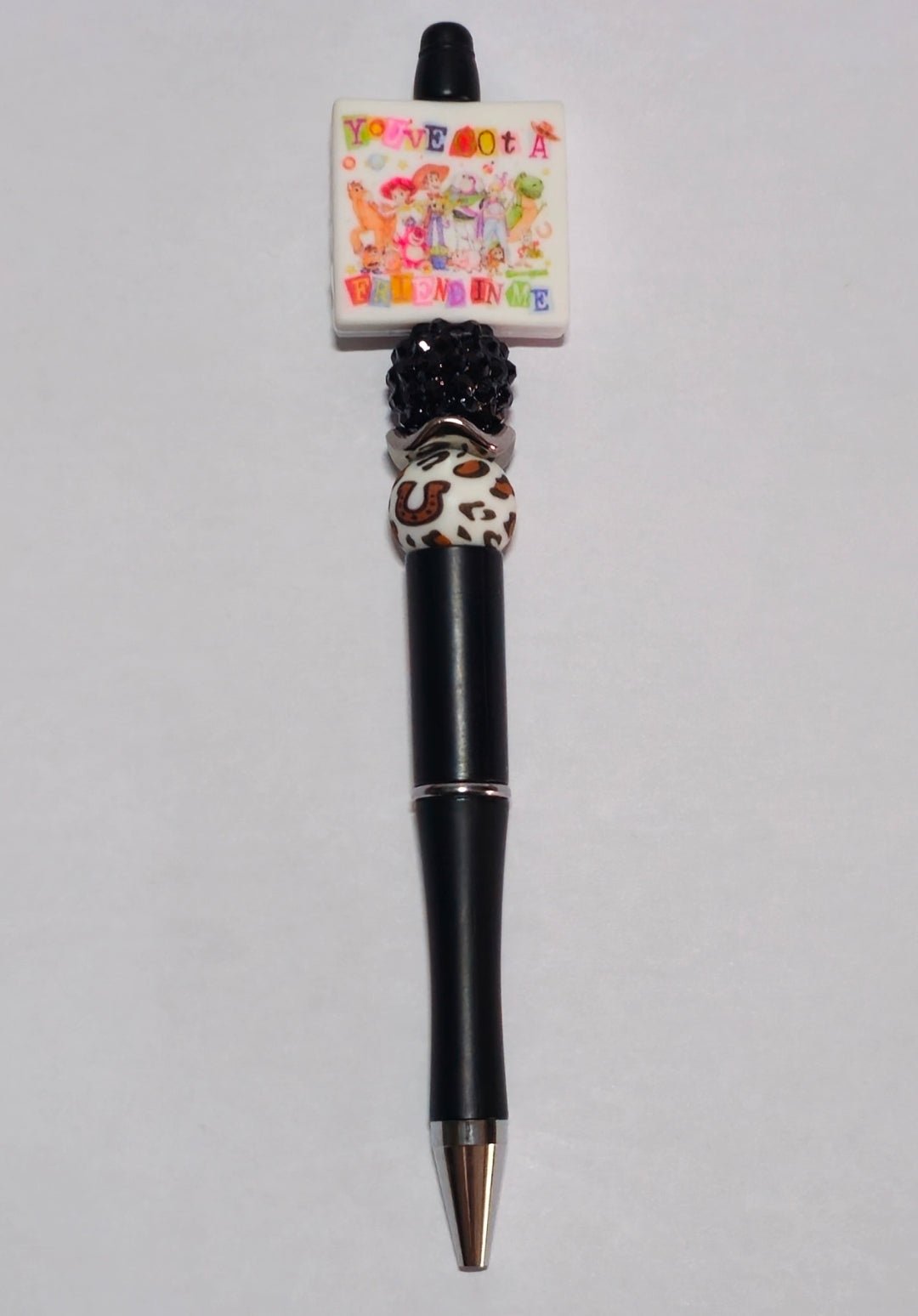 New 1 Count Focal Bead Toy Story You Got A Friend In me.  Pen is example bead only