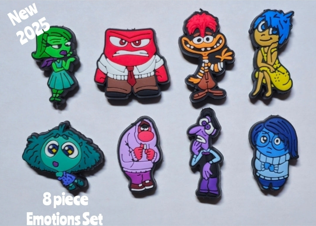 New 8 piece emotions focal bead set you receive 1 of each