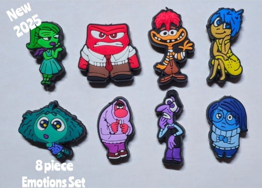 New 8 piece emotions focal bead set you receive 1 of each