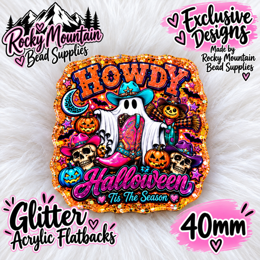 Shop Exclusive 1 Count Custom Exclusive Glitter Acrylic Flatback 40mm
