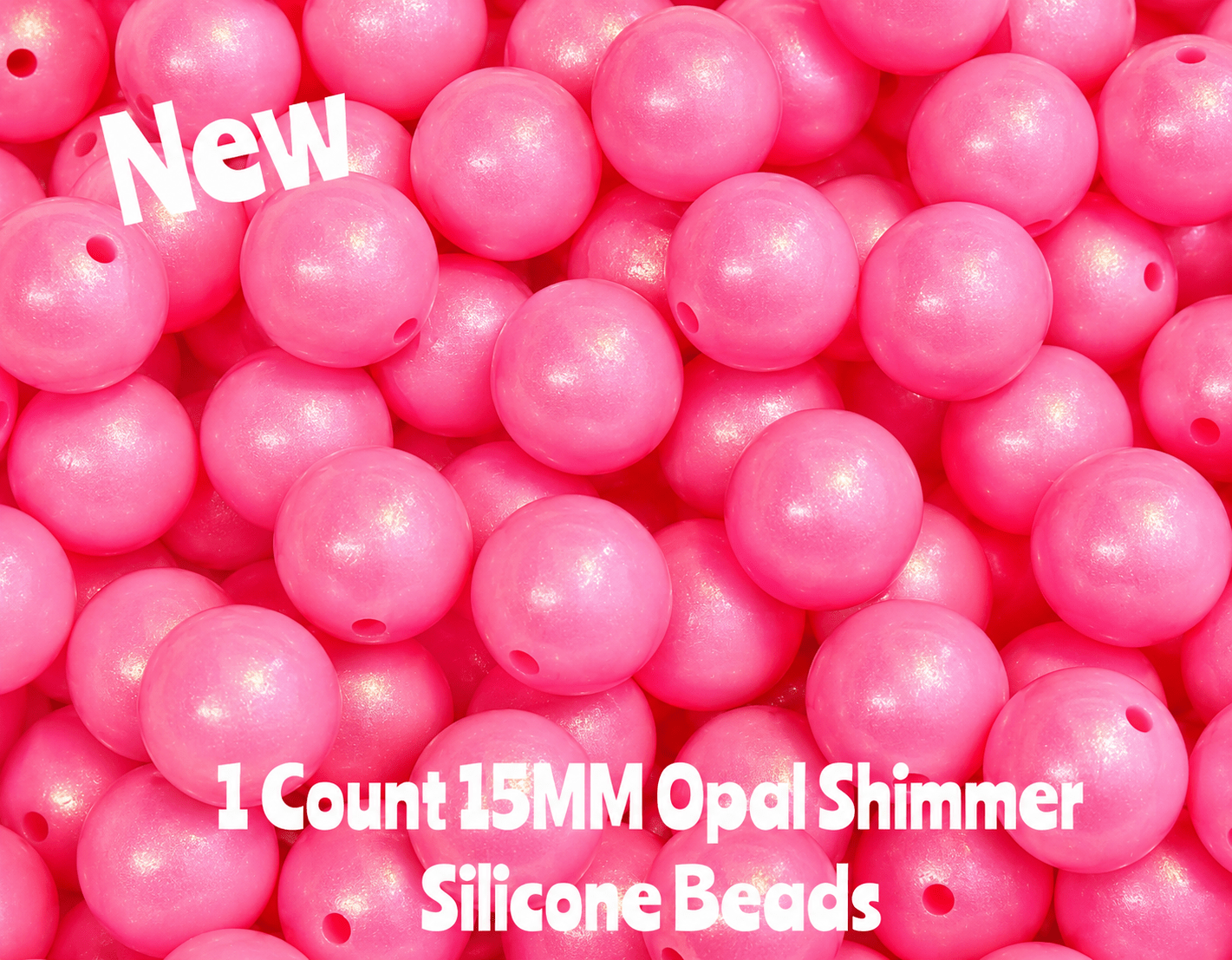 New 15mm 1 Count DIY Silicone Solid OPAL Quartz Pink Supplies & ACCESSORIES