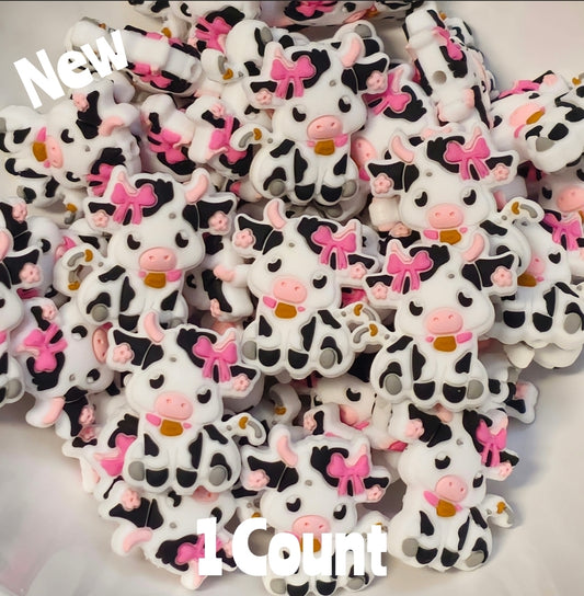 NEW Cow DIY Focal Bead 1 Count Craft Supplies