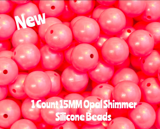 New 15mm 1 Count DIY Silicone Solid OPAL Baby Pink Supplies & ACCESSORIES