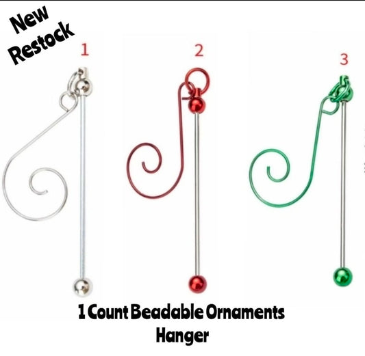 New Restock 1 Count Beadable Ornament DIY Craft Supplies