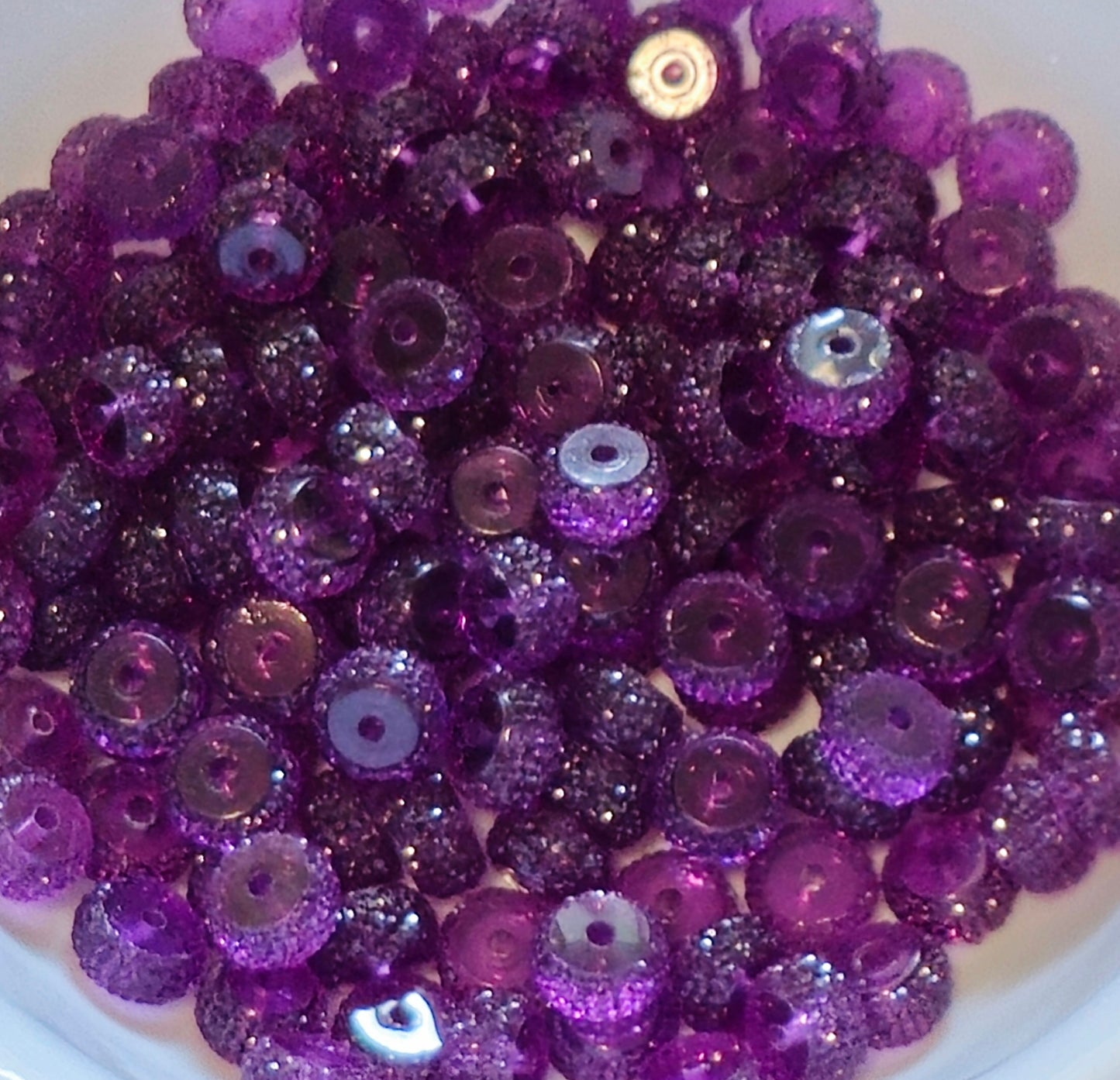 5 Count 12MM Acrylic Spacer Beads Craft Supplies 10 color options