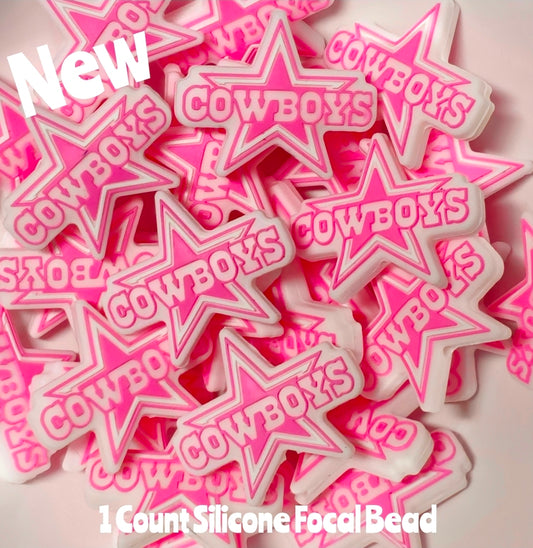 New Cowboys Cheerleaders Focal Beads 1 Count DIY Bead Supplies