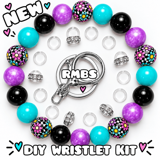 New 1 Count DIY Deluxe Beadable Wristlet Kit