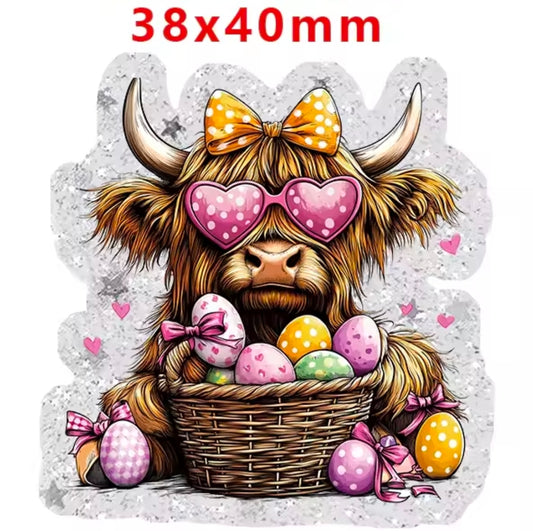 New 1 Count Glitter Acrylic Flatback Multiple Uses Acrylic Craft Supplies Easter