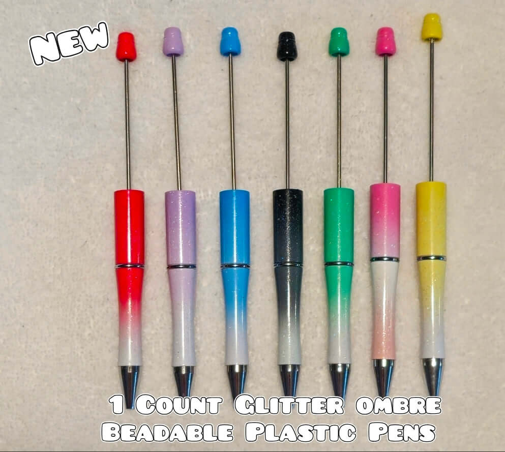 1 Unidad de 2 Tonos de Brillo Ombre Para Bolígrafos Perforables. Accesorios para Cuentas.