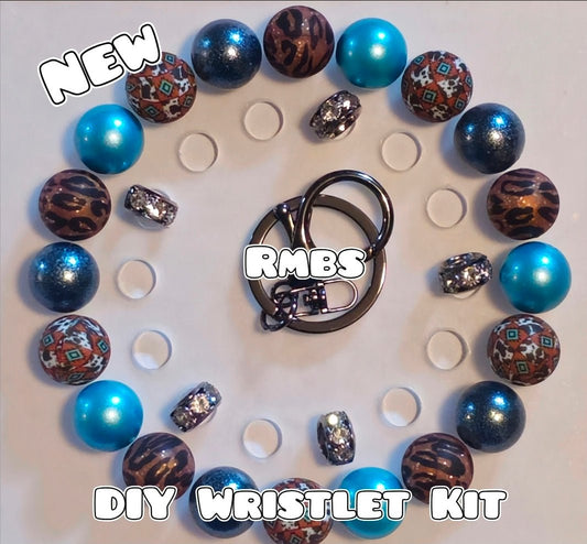 New 1 Count DIY Deluxe Beadable Wristlet Kit
