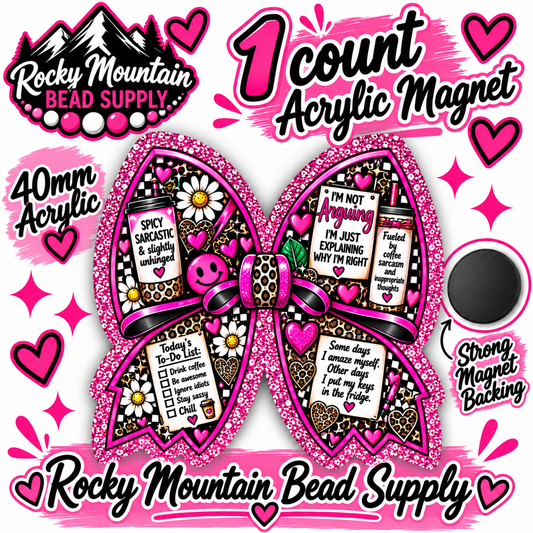 New 1 Count Completed Exclusive Design Wholesale Acrylic Flatback Magnet 🧲