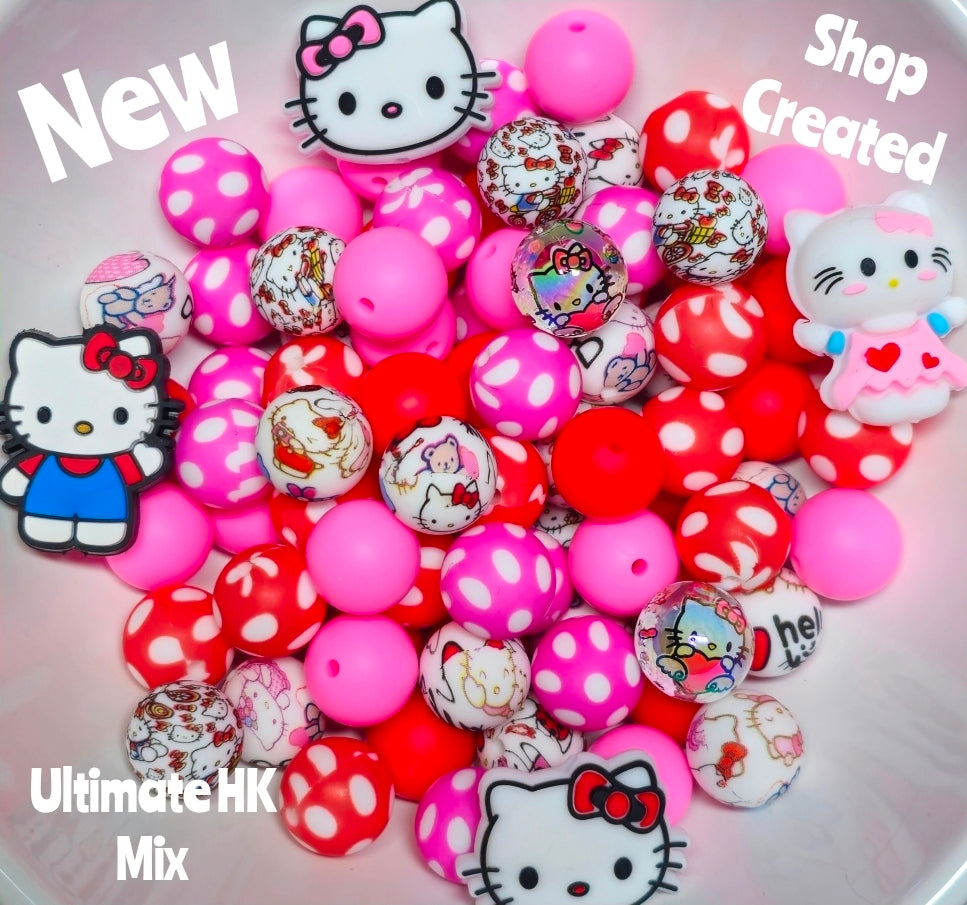 New Ultimate Hello Kitty Bead Mix 30 Count Limited Edition