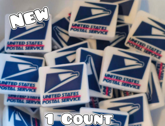 New 1 Count Focal Bead Postal USPS