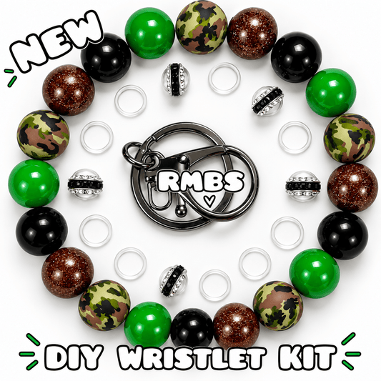 New 1 Count DIY Deluxe Beadable Wristlet Kit