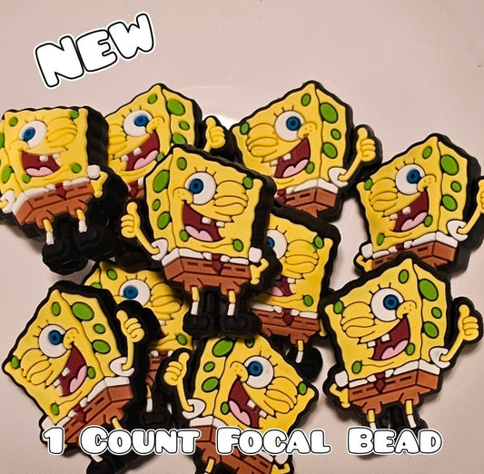New 1 Count Focal Bead SpongeBob
