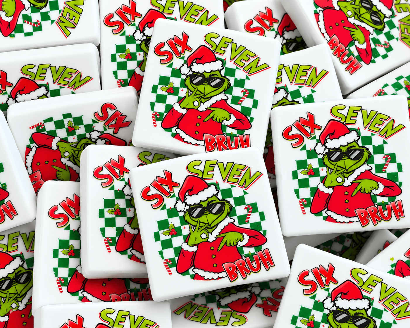 New Shop Made 1 Count Printed Silicone Focal Bead