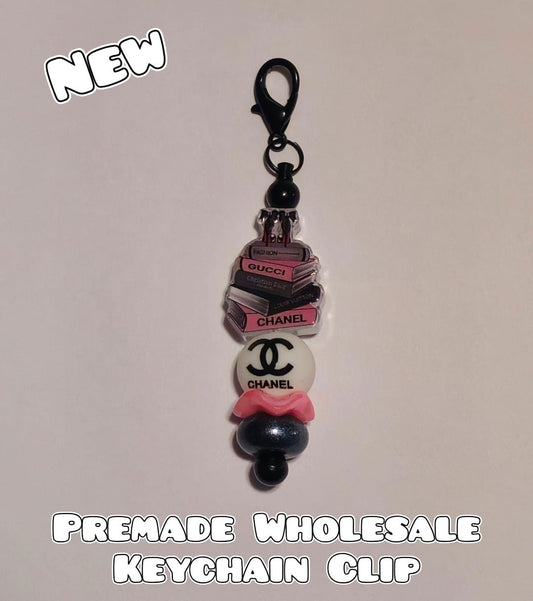 Wholsale Pre-Made Keychain Clip Charm 1 Count Luxury Designer