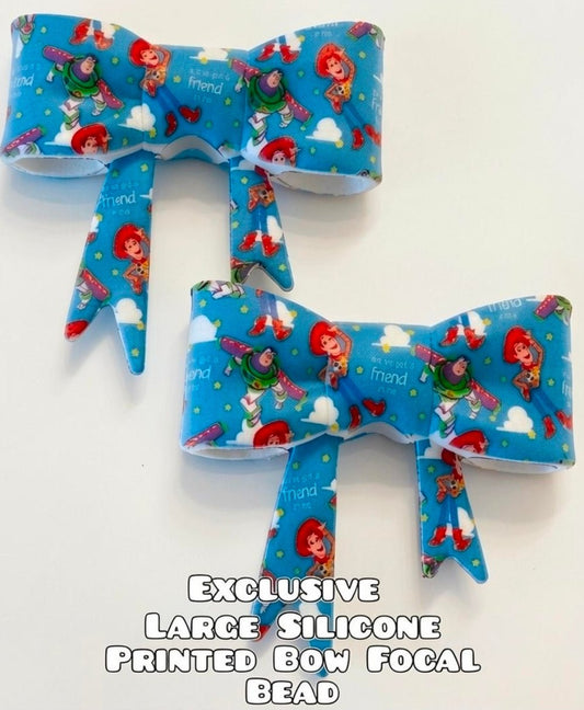 1 Count New Release Silicone Focal Bead Bow Exclusive