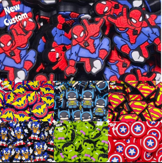 DIY Focal Bead 1 Count Craft Supplies Character Super heroes Custom