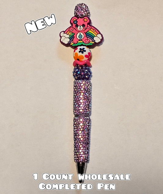 Wholesale 1 Count Beadable Pen Bears Rainbows Fancy Bling Pen