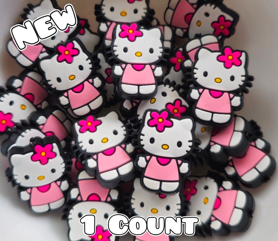 New 1 Count Focal Bead Hello Kitty