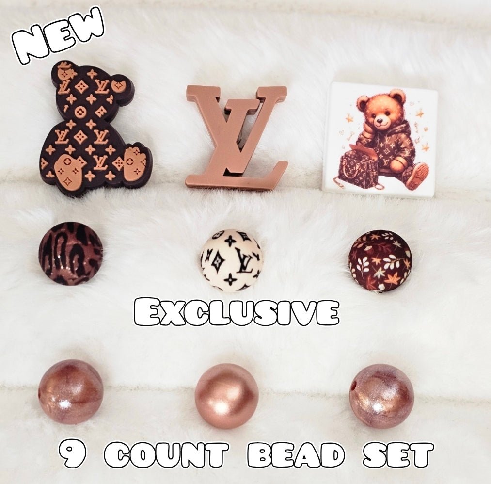 New 9 Count Focal Bead Set Exclusive Shop Made