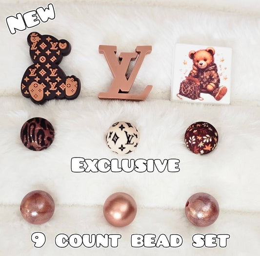 New 9 Count Focal Bead Set Exclusive Shop Made