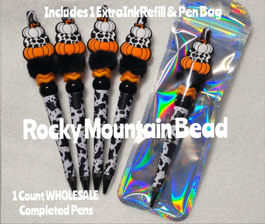 Wholsale Completed Pens come with 1 pen 1 ink refill and pen bag Craft Supplies Cow Pumpkins