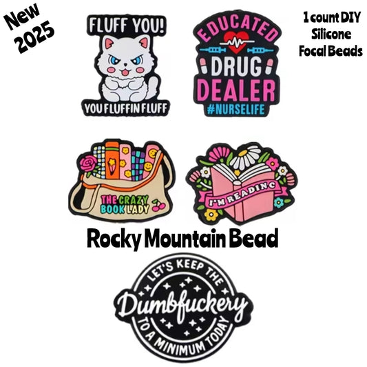 New 2025-- 1 COUNT DIY focal beads